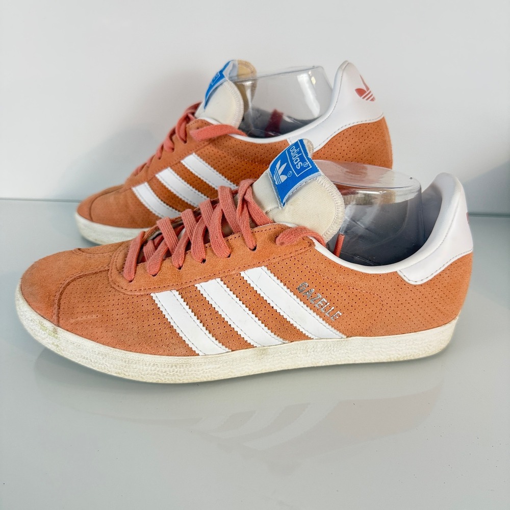 Adidas Gazelle Originals Mens Size 8 Wonder Clay Orange IG6213 Suede Sneakers‎